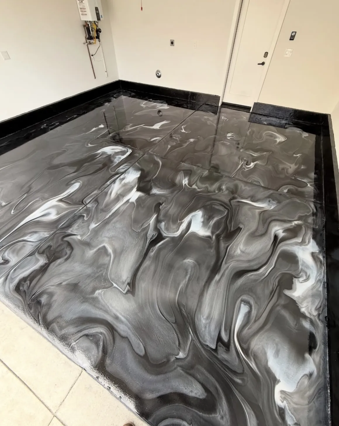 Acre metallic epoxy floor in La Quinta